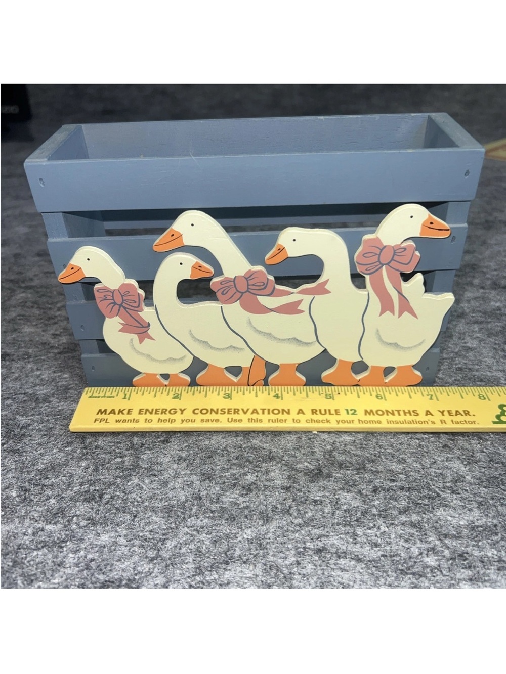 Geese Napkin Holder / Decorative Craft Display Box 90’s cottagecore - Picture 3 of 6